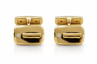 Bouton de manchette  Homme in Or Diamante GEOR-17-198
